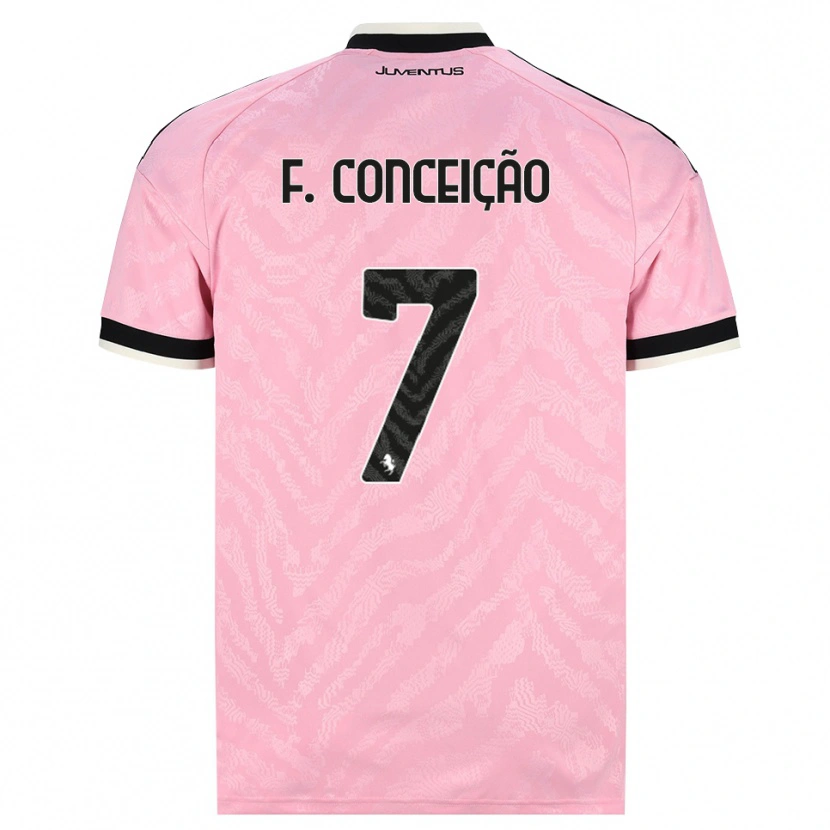 Danxen Hombre Camiseta Francisco Conceição #7 Rosa Negro 2ª Equipación 2026/27 La Camisa
