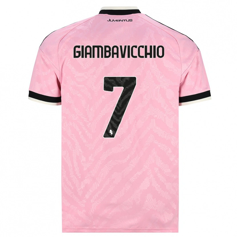 Danxen Hombre Camiseta Franco Giambavicchio #7 Rosa Negro 2ª Equipación 2026/27 La Camisa