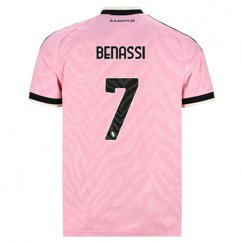 Danxen Hombre Camiseta Federico Benassi #7 Rosa Negro 2ª Equipación 2026/27 La Camisa