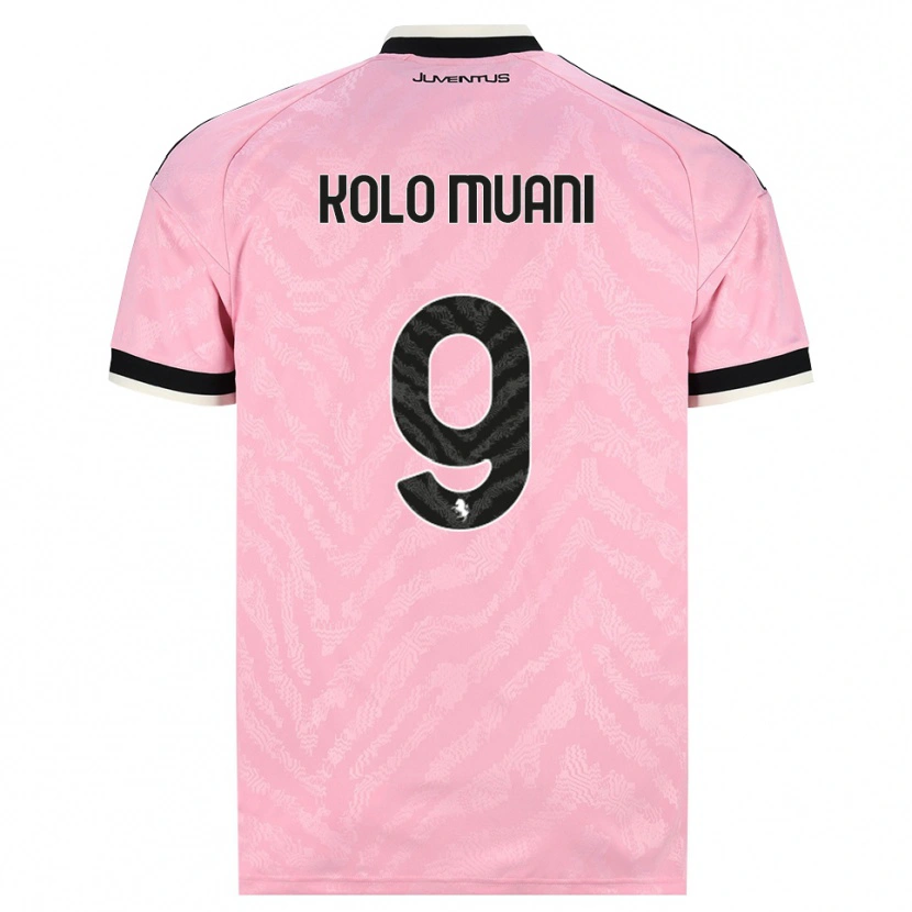 Danxen Hombre Camiseta Randal Kolo Muani #9 Rosa Negro 2ª Equipación 2026/27 La Camisa