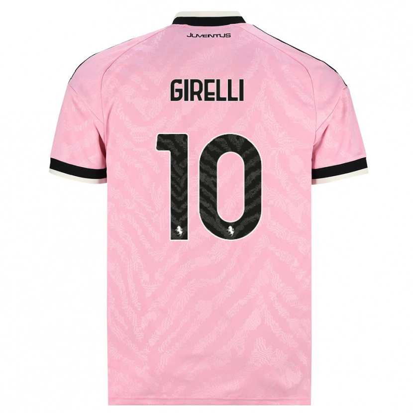 Danxen Hombre Camiseta Cristiana Girelli #10 Rosa Negro 2ª Equipación 2026/27 La Camisa
