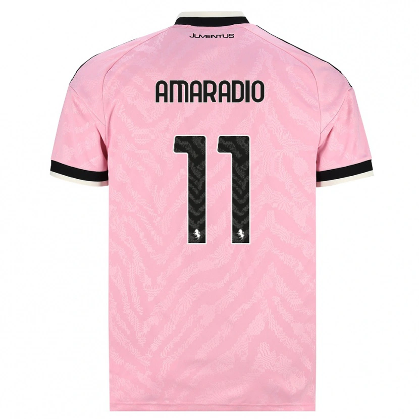 Danxen Hombre Camiseta Luca Amaradio #11 Rosa Negro 2ª Equipación 2026/27 La Camisa