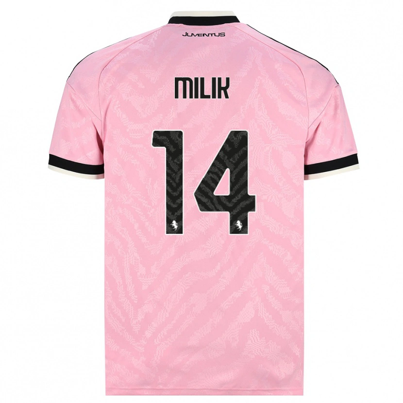 Danxen Hombre Camiseta Arkadiusz Milik #14 Rosa Negro 2ª Equipación 2026/27 La Camisa