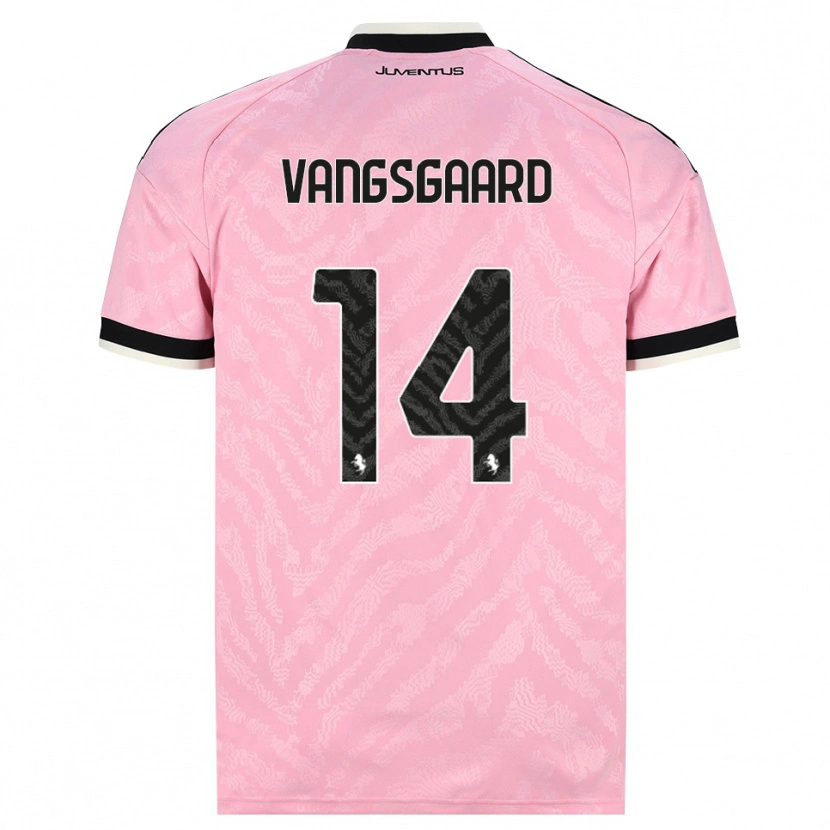 Danxen Hombre Camiseta Amalie Jørgensen Vangsgaard #14 Rosa Negro 2ª Equipación 2026/27 La Camisa