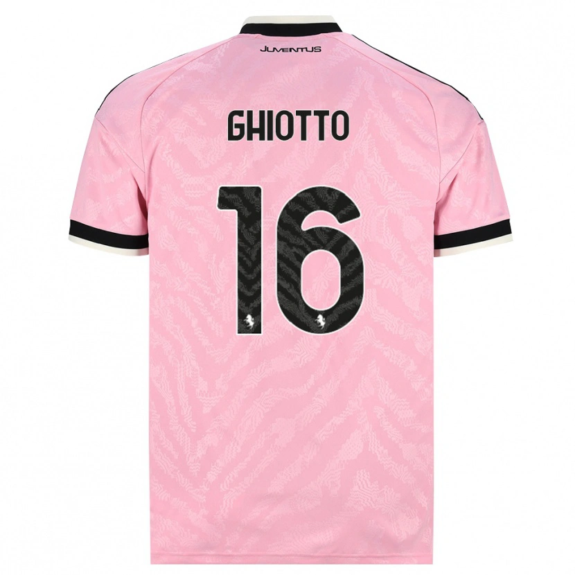 Danxen Hombre Camiseta Alessandro Ghiotto #16 Rosa Negro 2ª Equipación 2026/27 La Camisa
