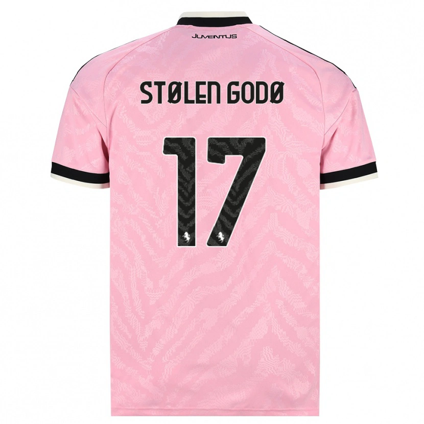 Danxen Hombre Camiseta Emma Stølen Godø #17 Rosa Negro 2ª Equipación 2026/27 La Camisa