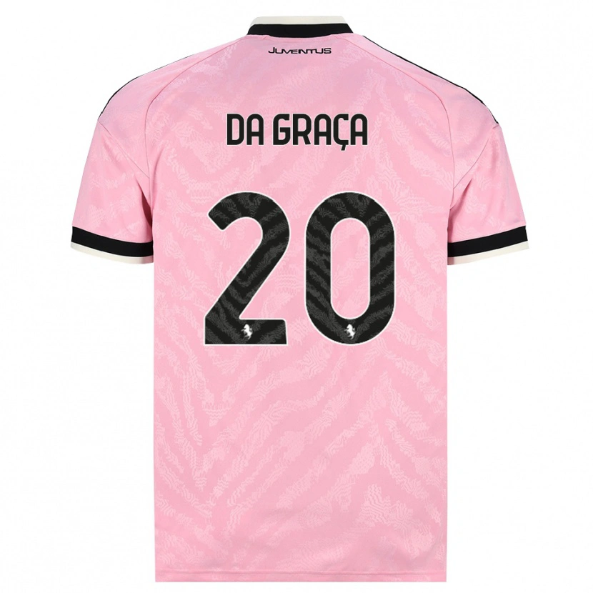Danxen Hombre Camiseta Cosimo Da Graça #20 Rosa Negro 2ª Equipación 2026/27 La Camisa