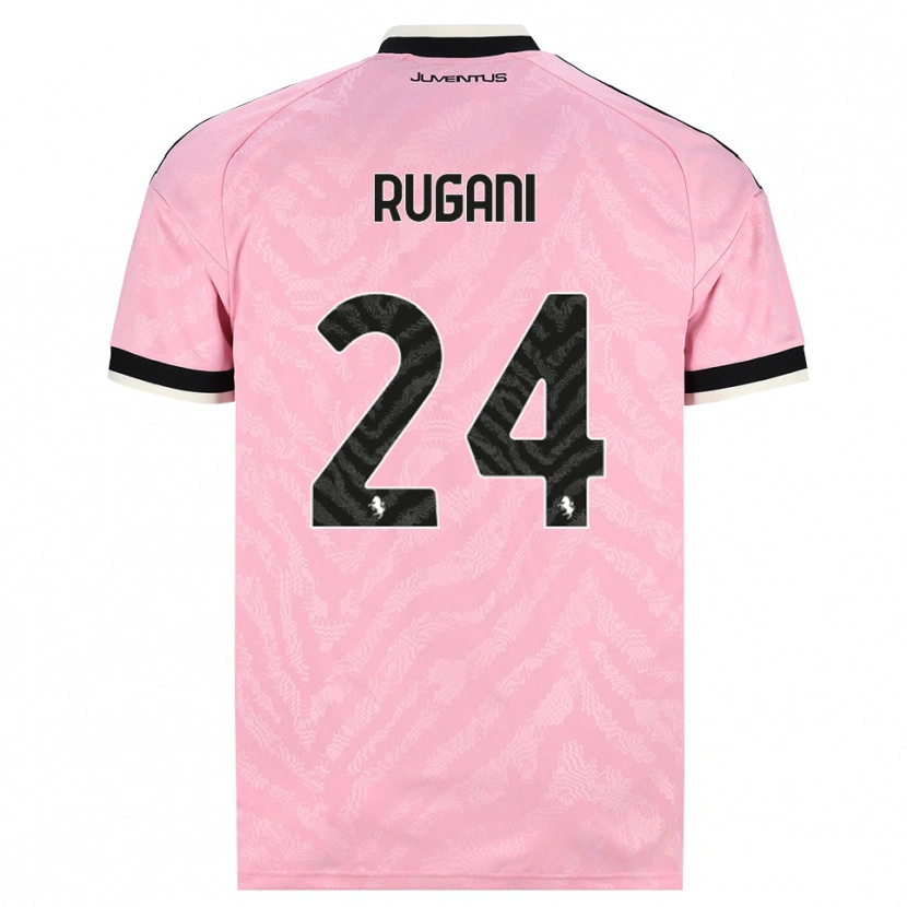 Danxen Hombre Camiseta Daniele Rugani #24 Rosa Negro 2ª Equipación 2026/27 La Camisa