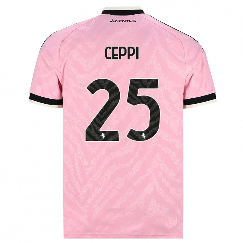 Danxen Hombre Camiseta Paolo Ceppi #25 Rosa Negro 2ª Equipación 2026/27 La Camisa