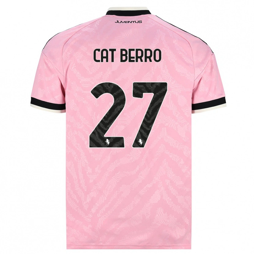 Danxen Hombre Camiseta Simone Cat Berro #27 Rosa Negro 2ª Equipación 2026/27 La Camisa