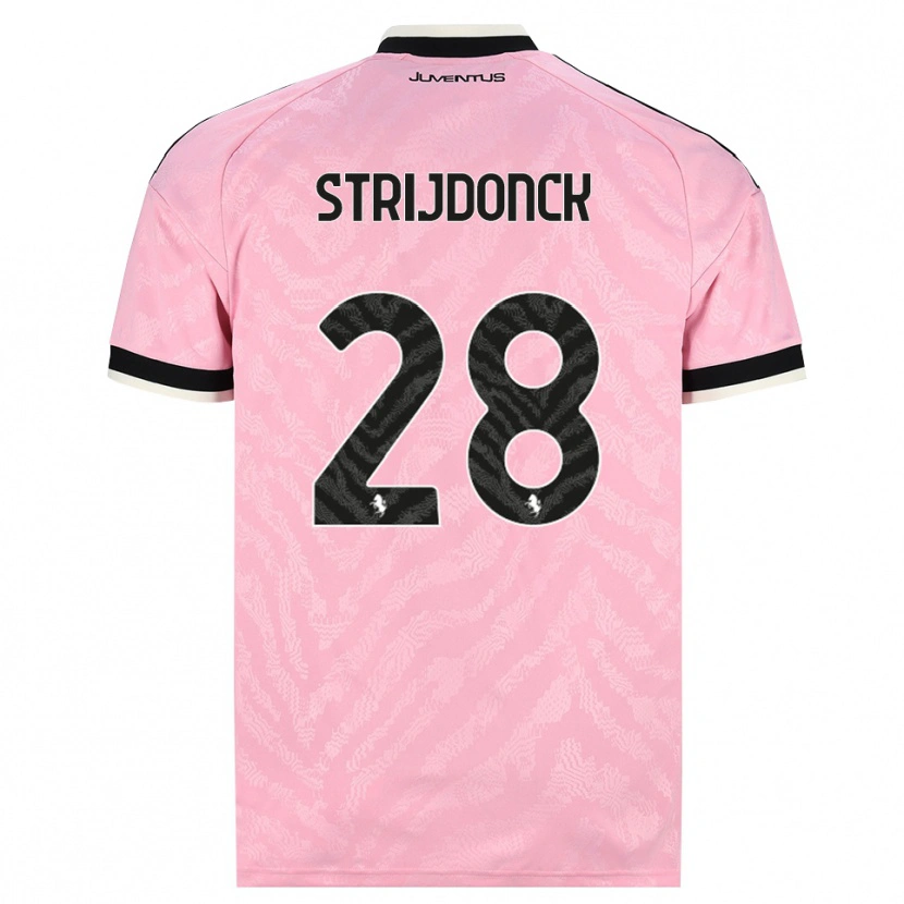 Danxen Hombre Camiseta Bayron Strijdonck #28 Rosa Negro 2ª Equipación 2026/27 La Camisa