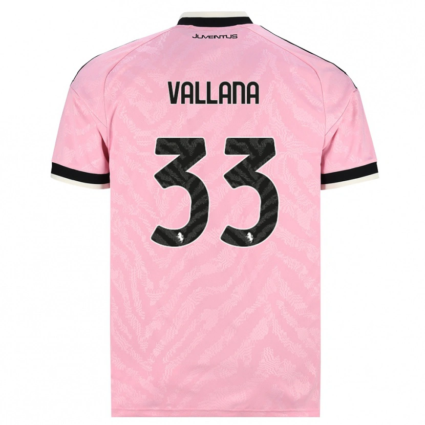Danxen Hombre Camiseta Edoardo Vallana #33 Rosa Negro 2ª Equipación 2026/27 La Camisa