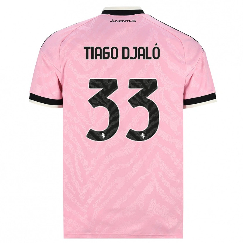 Danxen Hombre Camiseta Tiago Djalo #33 Rosa Negro 2ª Equipación 2026/27 La Camisa
