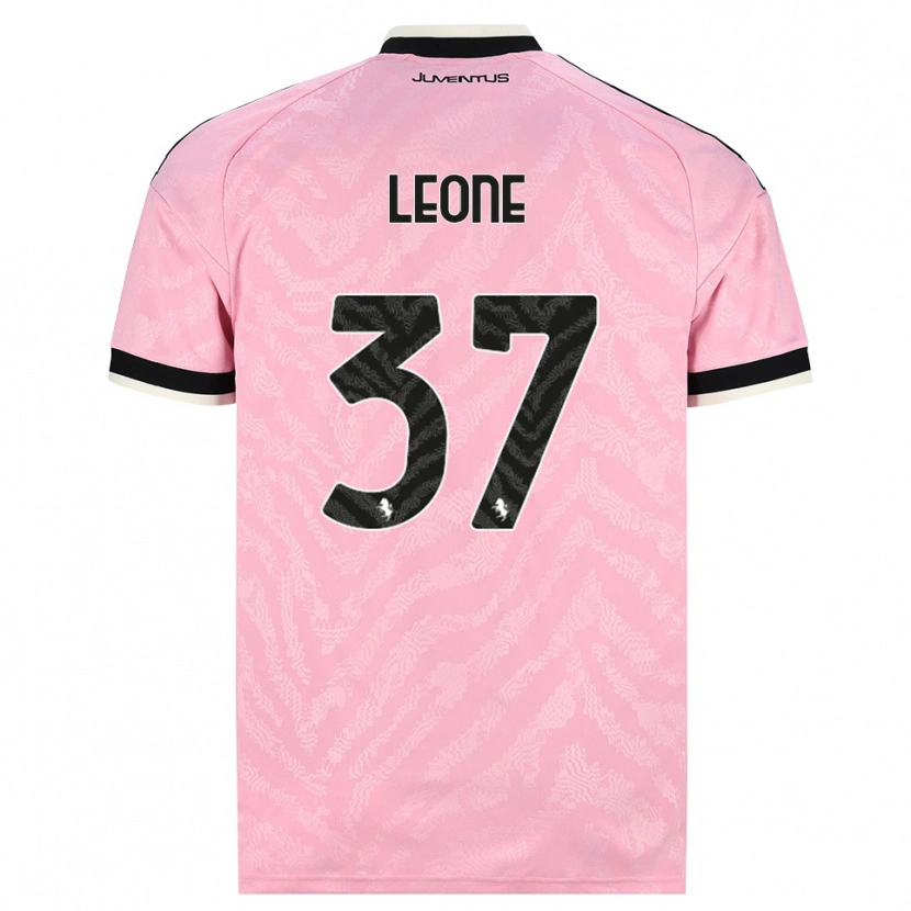 Danxen Hombre Camiseta Francesco Leone #37 Rosa Negro 2ª Equipación 2026/27 La Camisa
