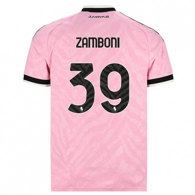 Danxen Hombre Camiseta Marta Zamboni #39 Rosa Negro 2ª Equipación 2026/27 La Camisa