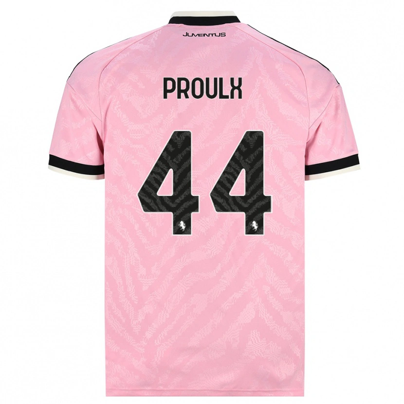 Danxen Hombre Camiseta Lysianne Proulx #44 Rosa Negro 2ª Equipación 2026/27 La Camisa