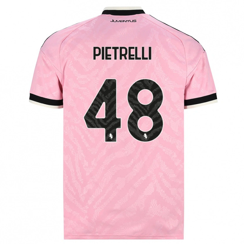 Danxen Hombre Camiseta Alessandro Pietrelli #48 Rosa Negro 2ª Equipación 2026/27 La Camisa