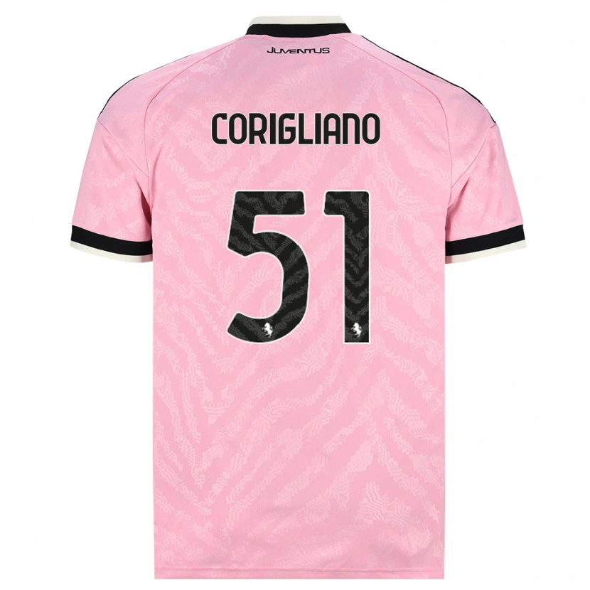 Danxen Hombre Camiseta Thomas Corigliano #51 Rosa Negro 2ª Equipación 2026/27 La Camisa