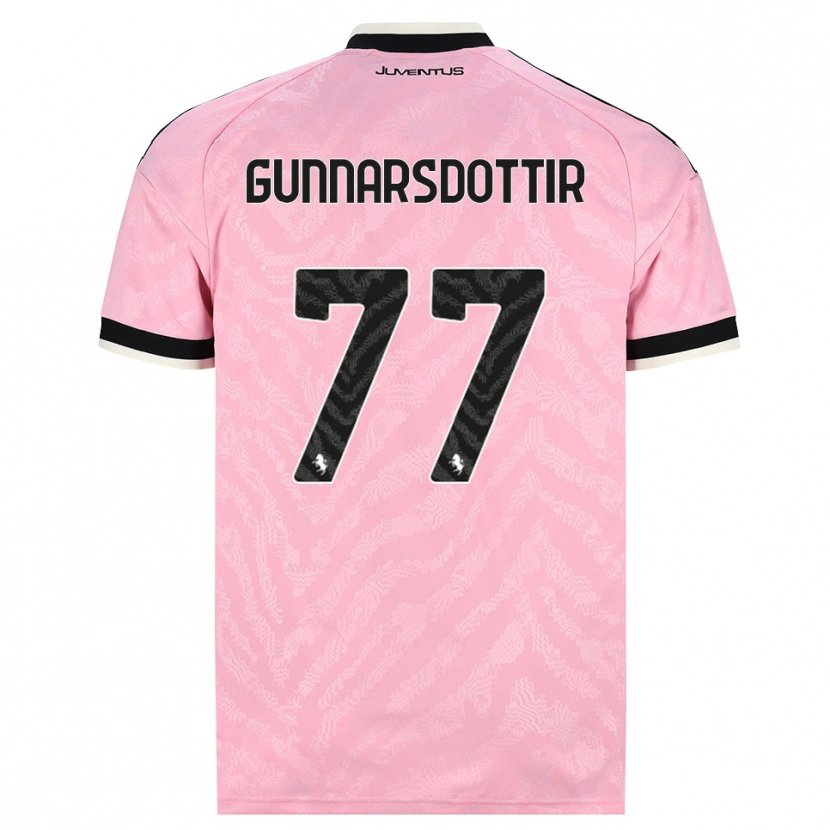 Danxen Hombre Camiseta Sara Bjork Gunnarsdottir #77 Rosa Negro 2ª Equipación 2026/27 La Camisa