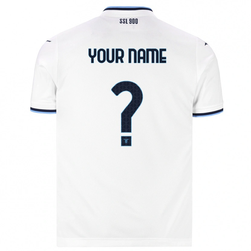 Danxen Hombre Camiseta Su Nombre #0 Blanco Azul Marino 2ª Equipación 2026/27 La Camisa