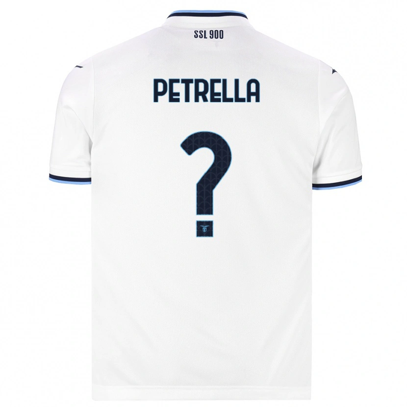 Danxen Hombre Camiseta Anthony Petrella #0 Blanco Azul Marino 2ª Equipación 2026/27 La Camisa