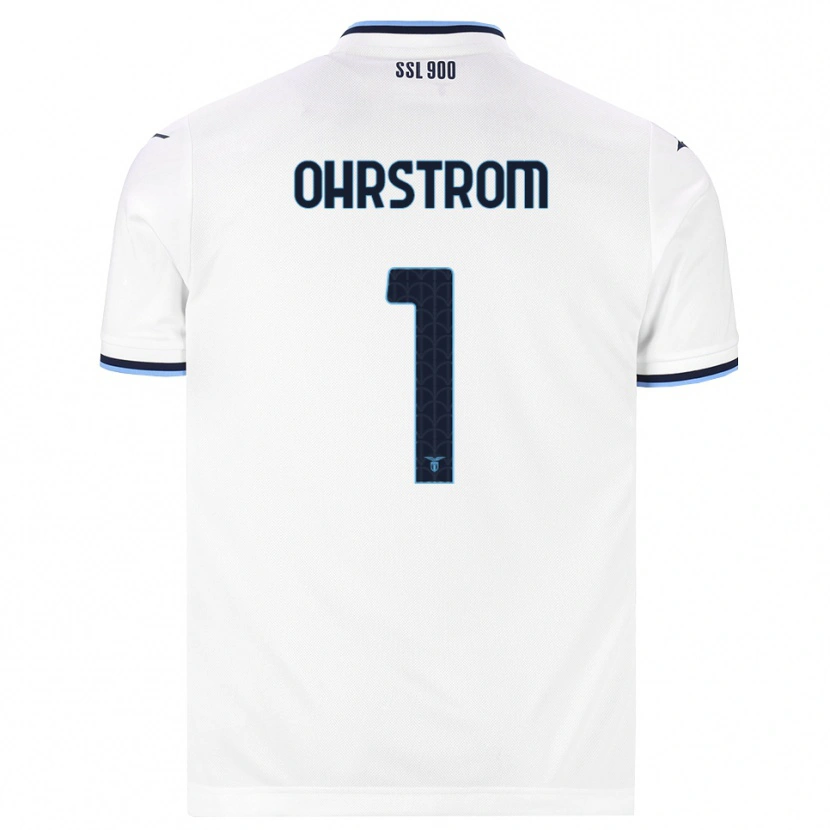 Danxen Hombre Camiseta Stephanie Ohrstrom #1 Blanco Azul Marino 2ª Equipación 2026/27 La Camisa