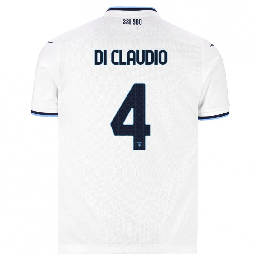 Danxen Hombre Camiseta Federico Di Claudio #4 Blanco Azul Marino 2ª Equipación 2026/27 La Camisa