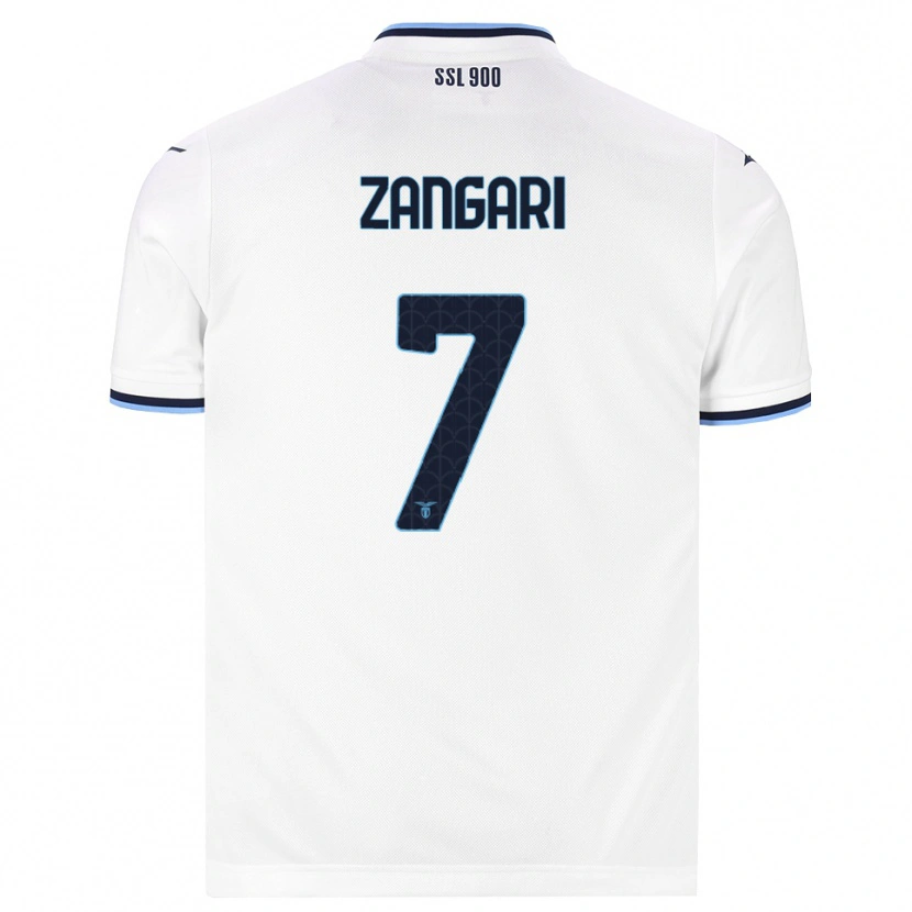 Danxen Hombre Camiseta Vincenzo Zangari #7 Blanco Azul Marino 2ª Equipación 2026/27 La Camisa