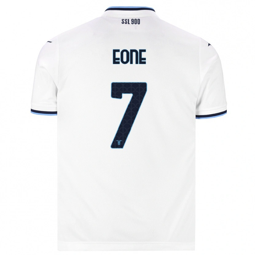 Danxen Hombre Camiseta Emmanuel Eone #7 Blanco Azul Marino 2ª Equipación 2026/27 La Camisa