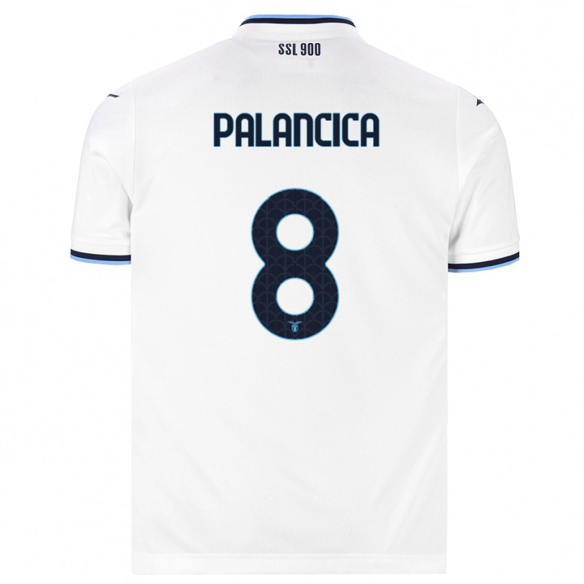 Danxen Hombre Camiseta Cristian Palancica #8 Blanco Azul Marino 2ª Equipación 2026/27 La Camisa