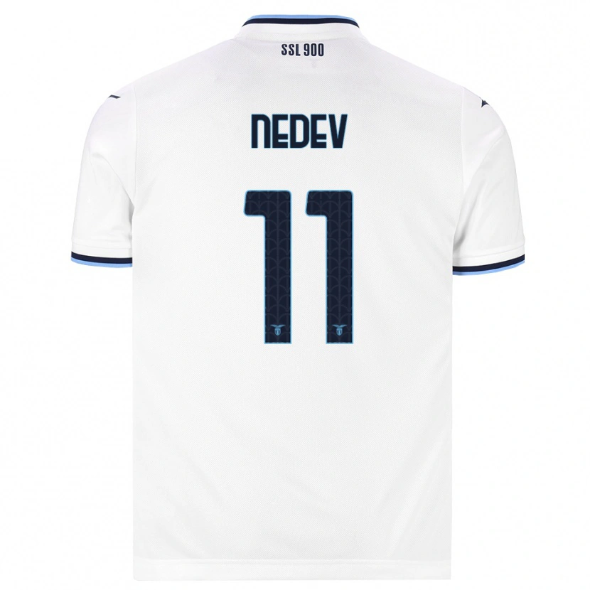 Danxen Hombre Camiseta Kaloyan Nedev #11 Blanco Azul Marino 2ª Equipación 2026/27 La Camisa