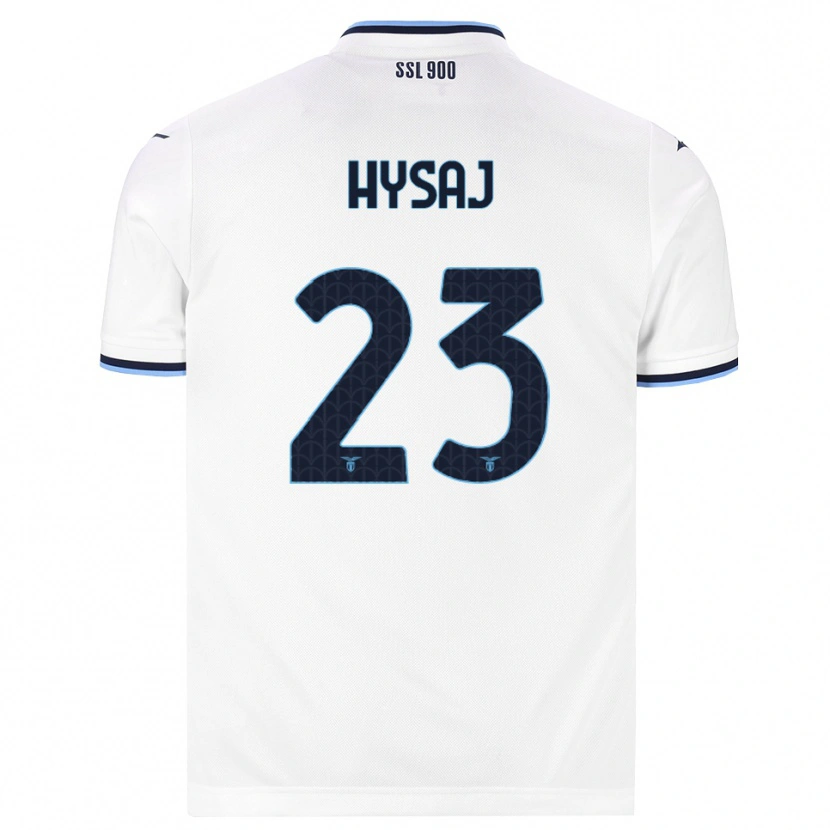 Danxen Hombre Camiseta Elseid Hysaj #23 Blanco Azul Marino 2ª Equipación 2026/27 La Camisa