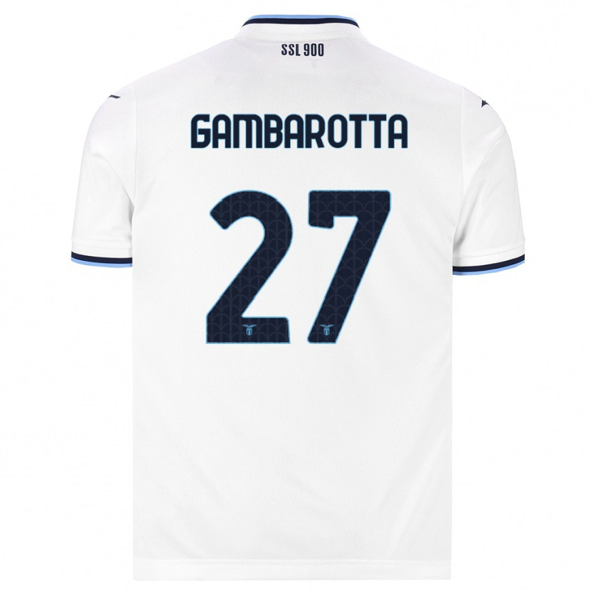 Danxen Hombre Camiseta Margot Gambarotta #27 Blanco Azul Marino 2ª Equipación 2026/27 La Camisa