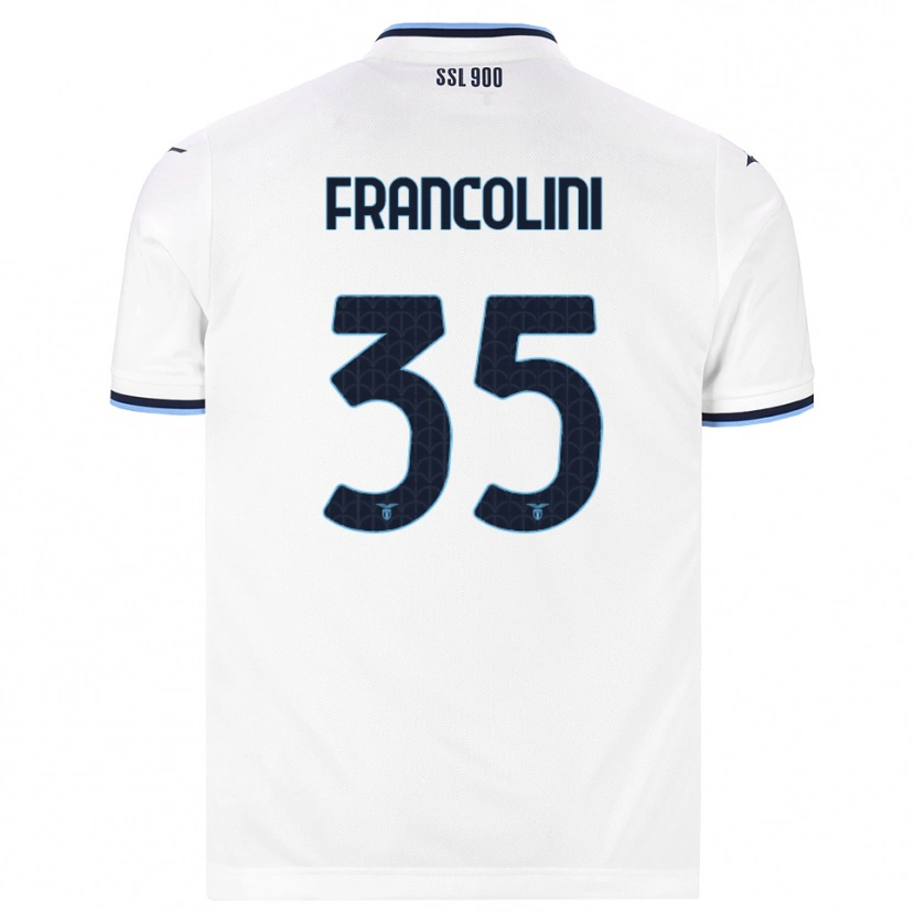 Danxen Hombre Camiseta Alice Francolini #35 Blanco Azul Marino 2ª Equipación 2026/27 La Camisa