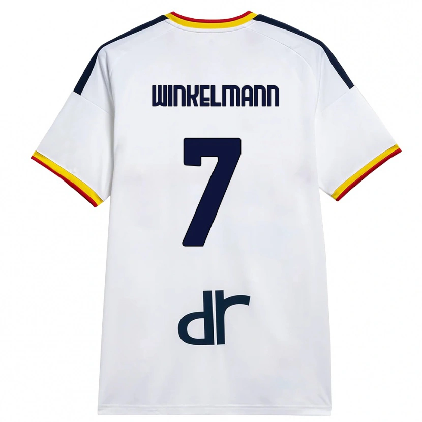 Danxen Hombre Camiseta Till Winkelmann #7 Blanco Amarillo Rojo 2ª Equipación 2026/27 La Camisa
