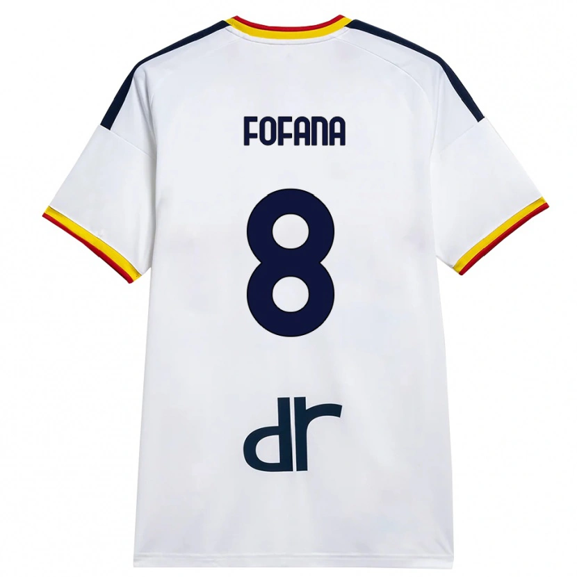 Danxen Hombre Camiseta Sadik Fofana #8 Blanco Amarillo Rojo 2ª Equipación 2026/27 La Camisa