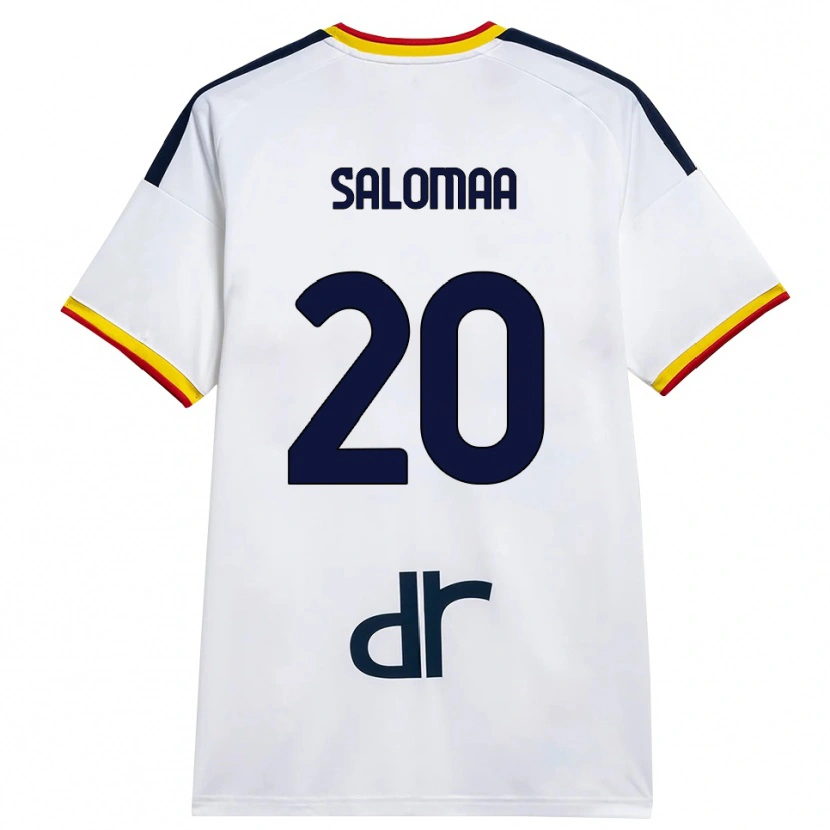 Danxen Hombre Camiseta Henri Salomaa #20 Blanco Amarillo Rojo 2ª Equipación 2026/27 La Camisa