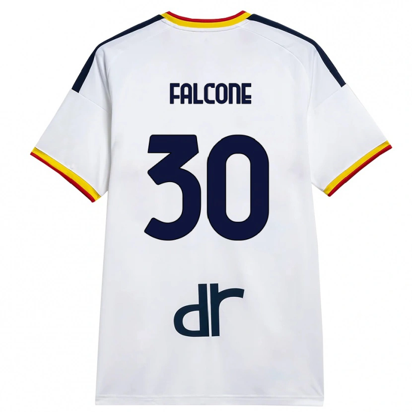 Danxen Hombre Camiseta Wladimiro Falcone #30 Blanco Amarillo Rojo 2ª Equipación 2026/27 La Camisa