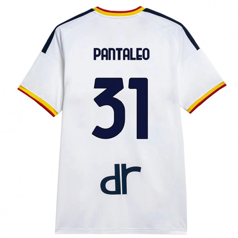 Danxen Hombre Camiseta Dario Pantaleo #31 Blanco Amarillo Rojo 2ª Equipación 2026/27 La Camisa