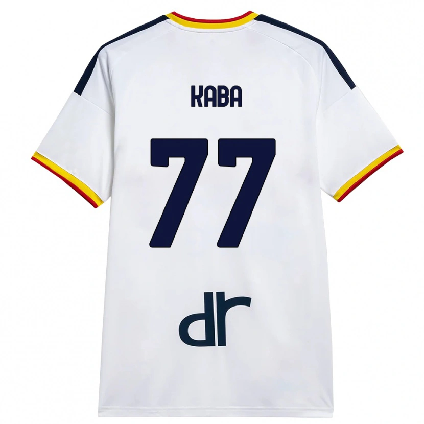Danxen Hombre Camiseta Mohamed Kaba #77 Blanco Amarillo Rojo 2ª Equipación 2026/27 La Camisa