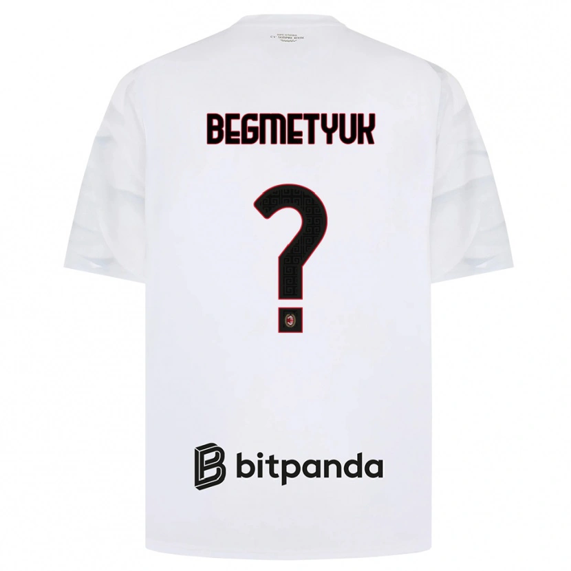 Danxen Hombre Camiseta Bogdan Begmetyuk #0 Blanco Rojo Negro 2ª Equipación 2026/27 La Camisa