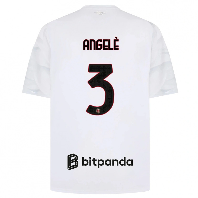 Danxen Hombre Camiseta Gregorio Angelè #3 Blanco Rojo Negro 2ª Equipación 2026/27 La Camisa