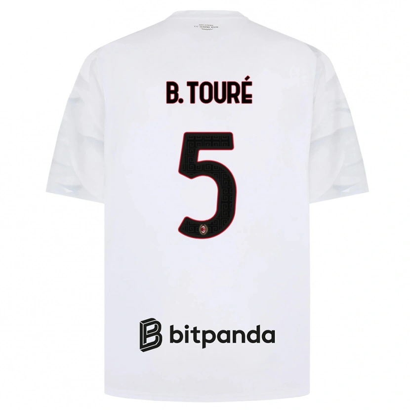 Danxen Hombre Camiseta Fode Ballo-Toure #5 Blanco Rojo Negro 2ª Equipación 2026/27 La Camisa