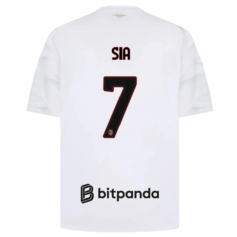 Danxen Hombre Camiseta Diego Sia #7 Blanco Rojo Negro 2ª Equipación 2026/27 La Camisa