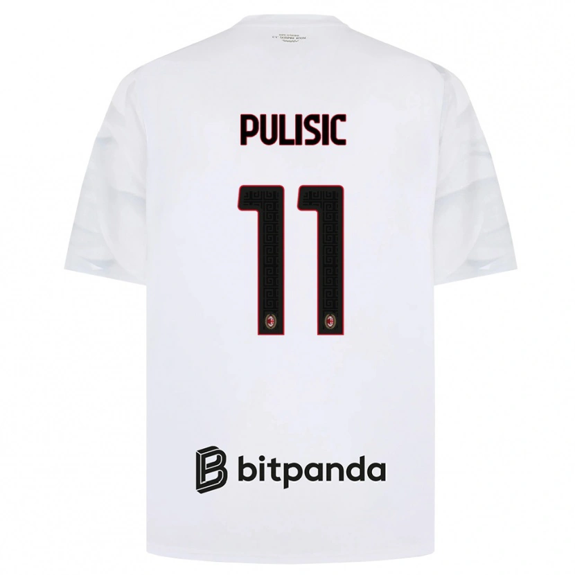 Danxen Hombre Camiseta Christian Pulisic #11 Blanco Rojo Negro 2ª Equipación 2026/27 La Camisa