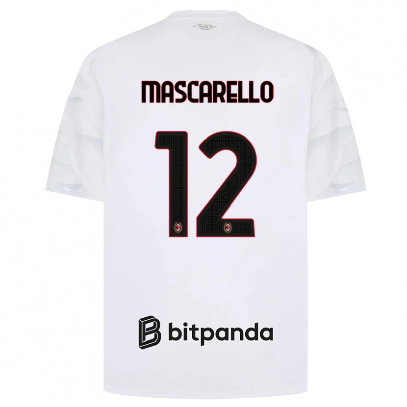 Danxen Hombre Camiseta Marta Mascarello #12 Blanco Rojo Negro 2ª Equipación 2026/27 La Camisa