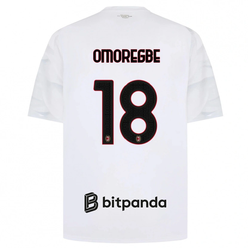 Danxen Hombre Camiseta Bob Murphy Omoregbe #18 Blanco Rojo Negro 2ª Equipación 2026/27 La Camisa
