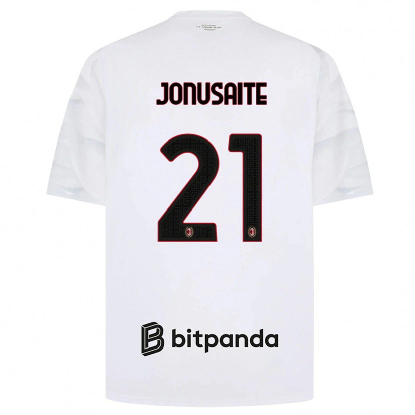 Danxen Hombre Camiseta Rimante Jonusaite #21 Blanco Rojo Negro 2ª Equipación 2026/27 La Camisa