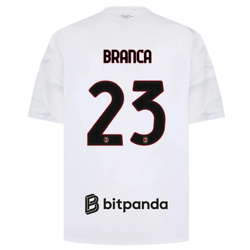 Danxen Hombre Camiseta Simone Branca #23 Blanco Rojo Negro 2ª Equipación 2026/27 La Camisa