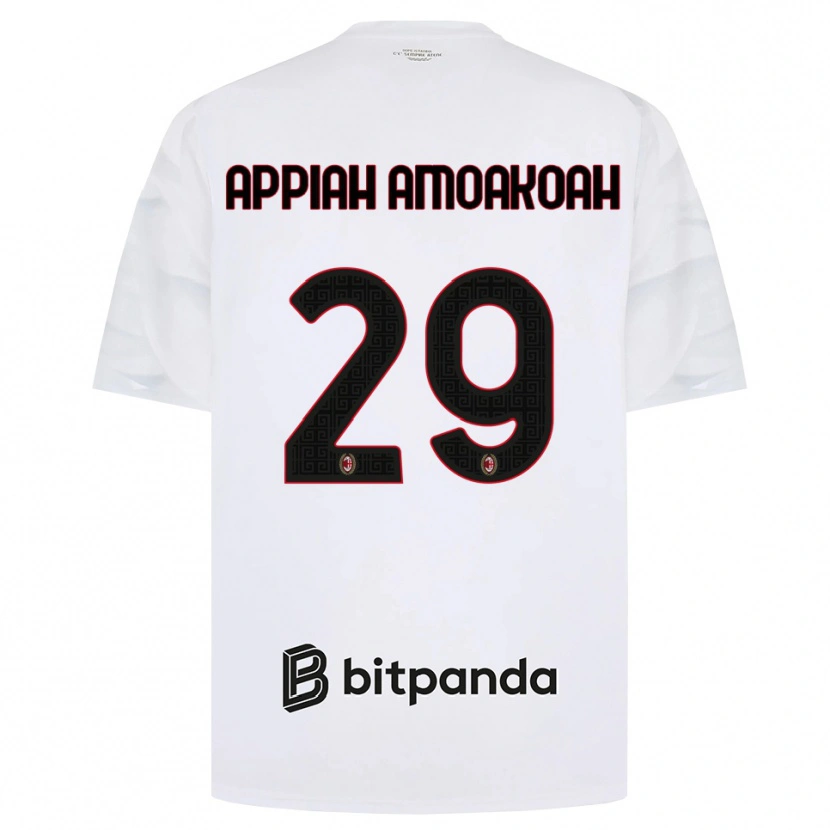 Danxen Hombre Camiseta Karen Appiah Amoakoah #29 Blanco Rojo Negro 2ª Equipación 2026/27 La Camisa